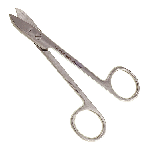 Crown Scissors Curved