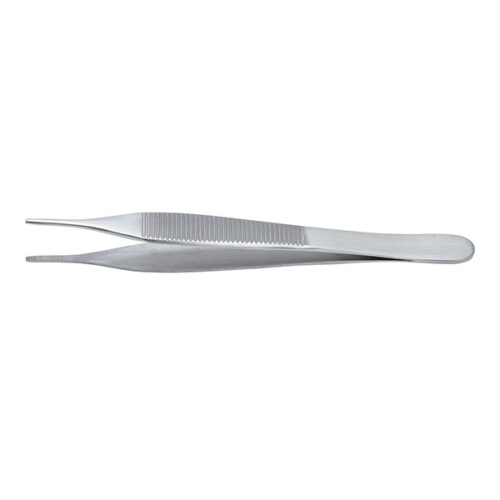 Adson Forceps (No Teeth) Serrated Tips 120mm VET